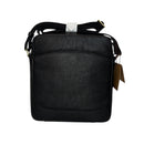 Bolso Bandolera de Piel para Hombre – Estilo Casual, Resistente y Funcional, con Correa Ajustable, Negro - BIOLUXSO