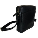 Bolso Bandolera de Piel para Hombre – Estilo Casual, Resistente y Funcional, con Correa Ajustable, Negro - BIOLUXSO