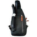 Bolso Bandolera para Hombre de Piel Natural – Compacto, Versátil y Elegante, con Puerto para Cable, Negro - BIOLUXSO