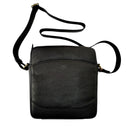 Bolso Bandolera de Piel para Hombre – Estilo Casual, Resistente y Funcional, con Correa Ajustable, Negro - BIOLUXSO