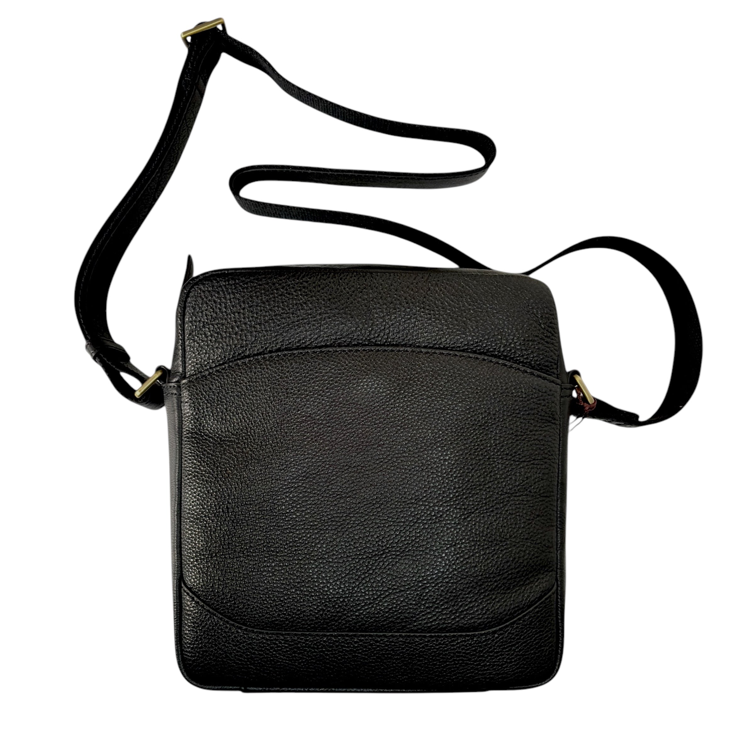 Bolso Bandolera de Piel para Hombre – Estilo Casual, Resistente y Funcional, con Correa Ajustable, Negro